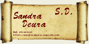 Sandra Deura vizit kartica